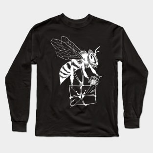 Bee white Long Sleeve T-Shirt